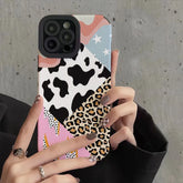 Creative Leopard Cow Print Silicone Case